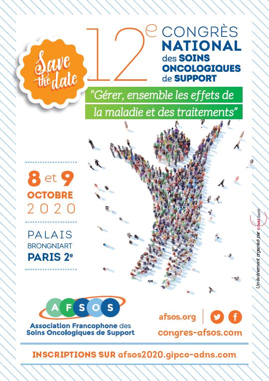 12 ème Congrès National des Soins Oncologiques de Support - AFSOS 2020
