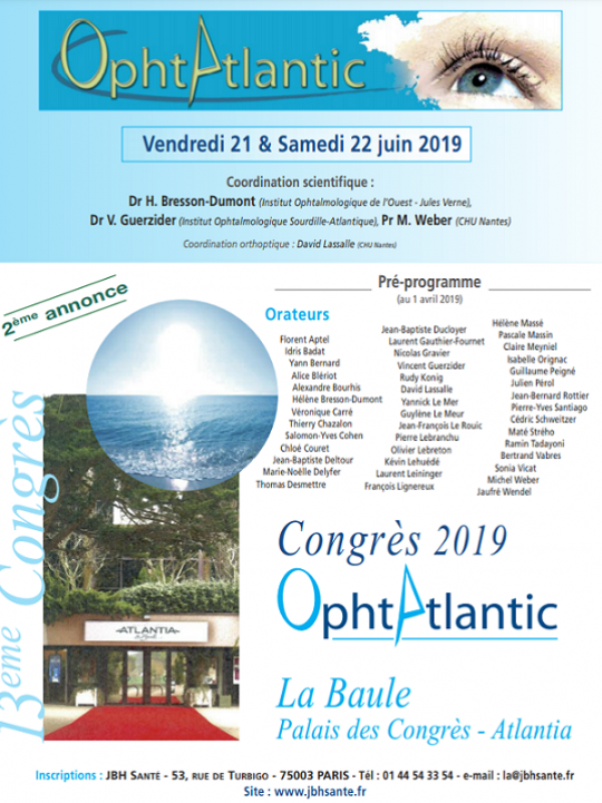 13ème CONGRÈS OPHTATLANTIC 2019