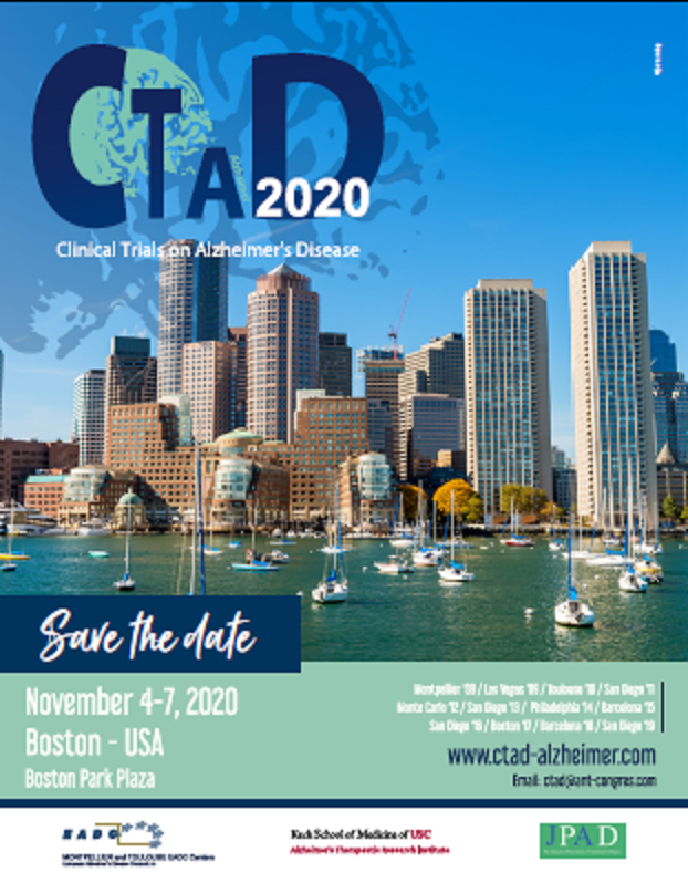 13rd Clinical Trials on Alzheimer's Disease CTAD 2020