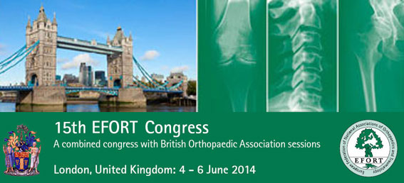 15e Congrès EFORT 2014 à Londres , Royaume-Uni | 4-6 Juin