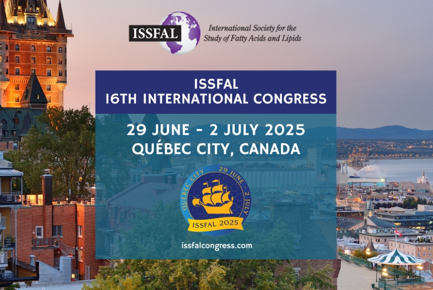 16th International congress of the International Society for the Study of Fatty Acids and Lipids - ISSFAL 2025