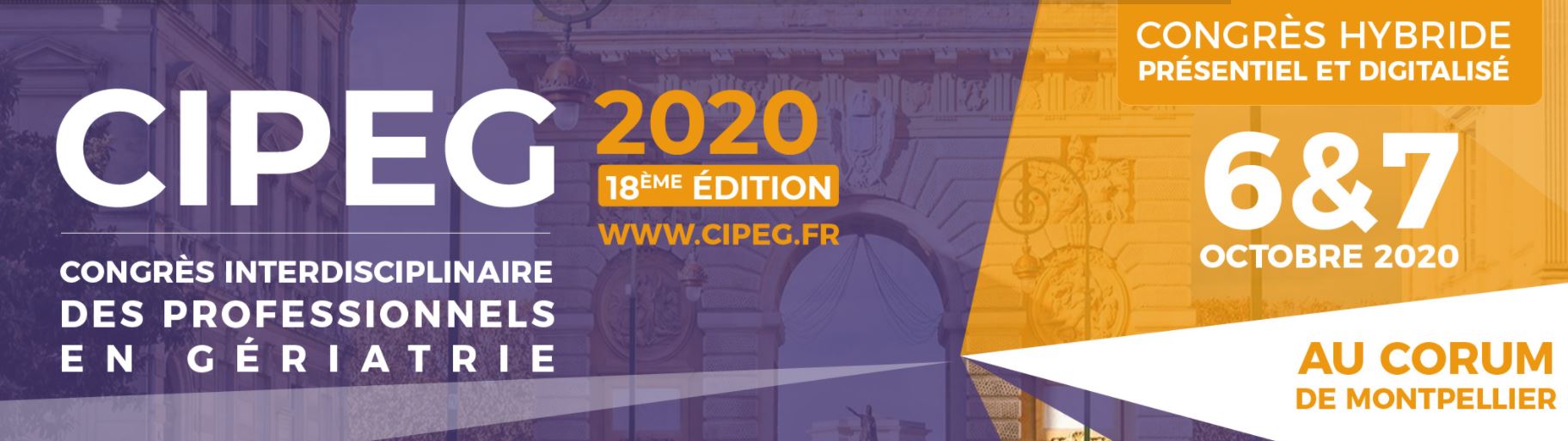 18ème Congrès Interdisciplinaire des Professionnels En Gériatrie CIPEG 2020