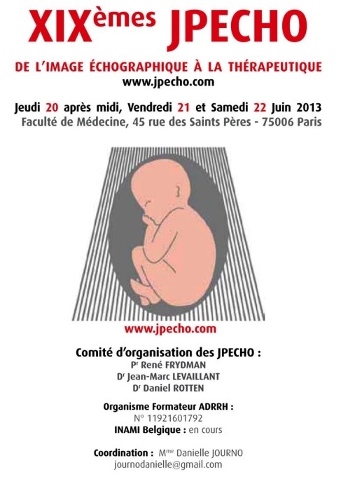 19e Journées Parisiennes de l'Echographie (JPECHO) 2013