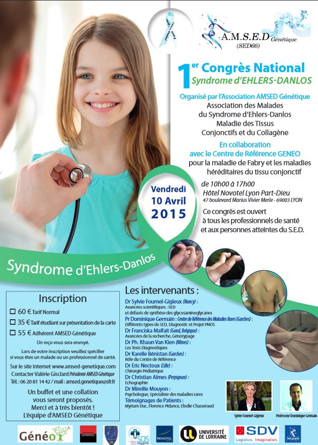 1er congrès international : syndromes d'ehlers danlos