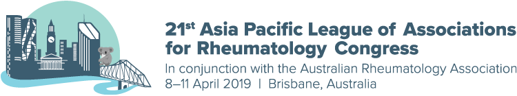 21st Asia Pacific League of Associations for Rheumatology Congress - the Australian Rheumatology Association 2019 (APLAR ARA 201