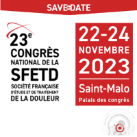 23e congrès national de la Société Française d'Etude et de Traitement de la Douleur - SFETD 2023