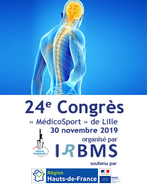 24ème Congrès MédicoSport des Hauts-de-France IRBMS 2019