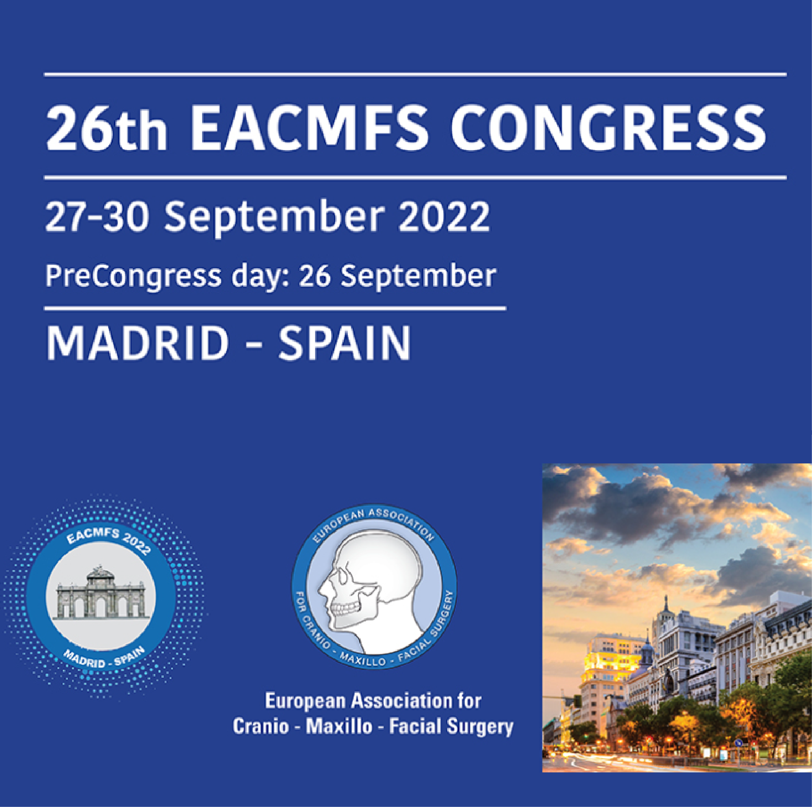 26th Congress of the European Association for Cranio Maxillo Facial Surgery - EACMFS