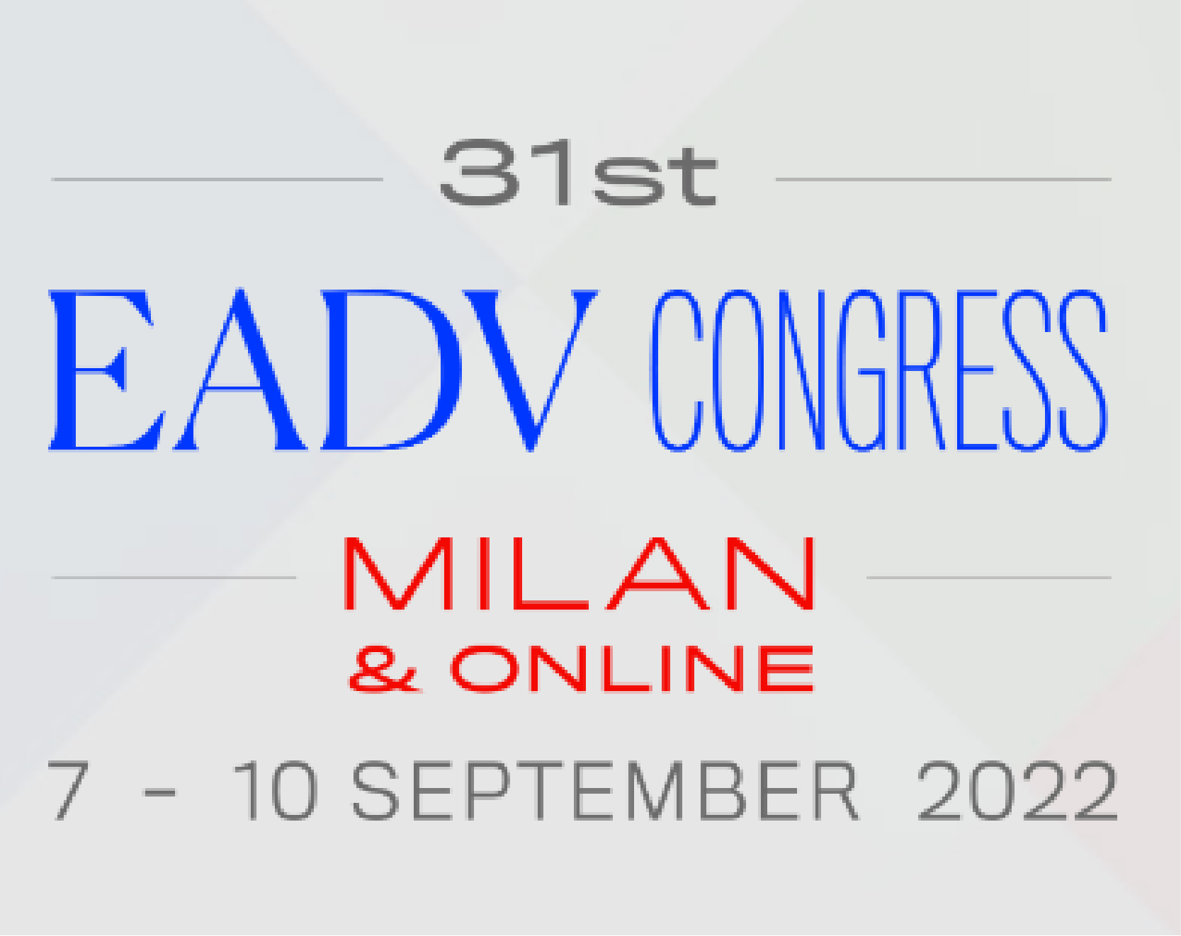 31st European Academy of Dermatology and Venereology Congress – EADV 2022