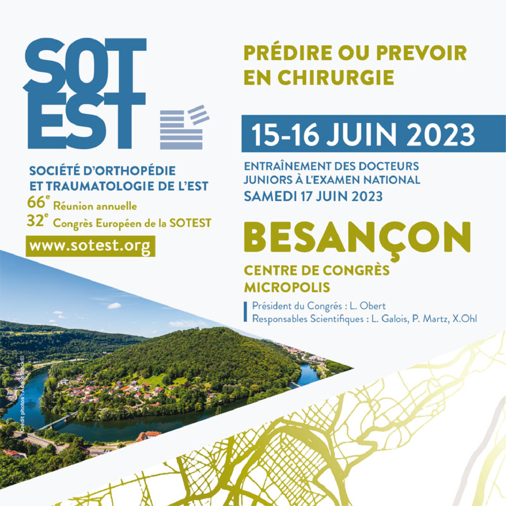 32e Congrès Européen de l'Européen de la Société d'Orthopédie et Traumatologie de l'Est - SOTEST 2023