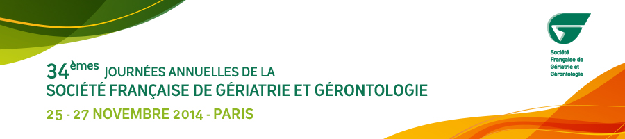 34èmes Journées Annuelles de la Société Française de Gériatrie