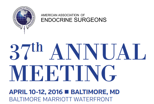 37th Annual Meeting of American Association of Endocrine Surgeons (AAES) 2016