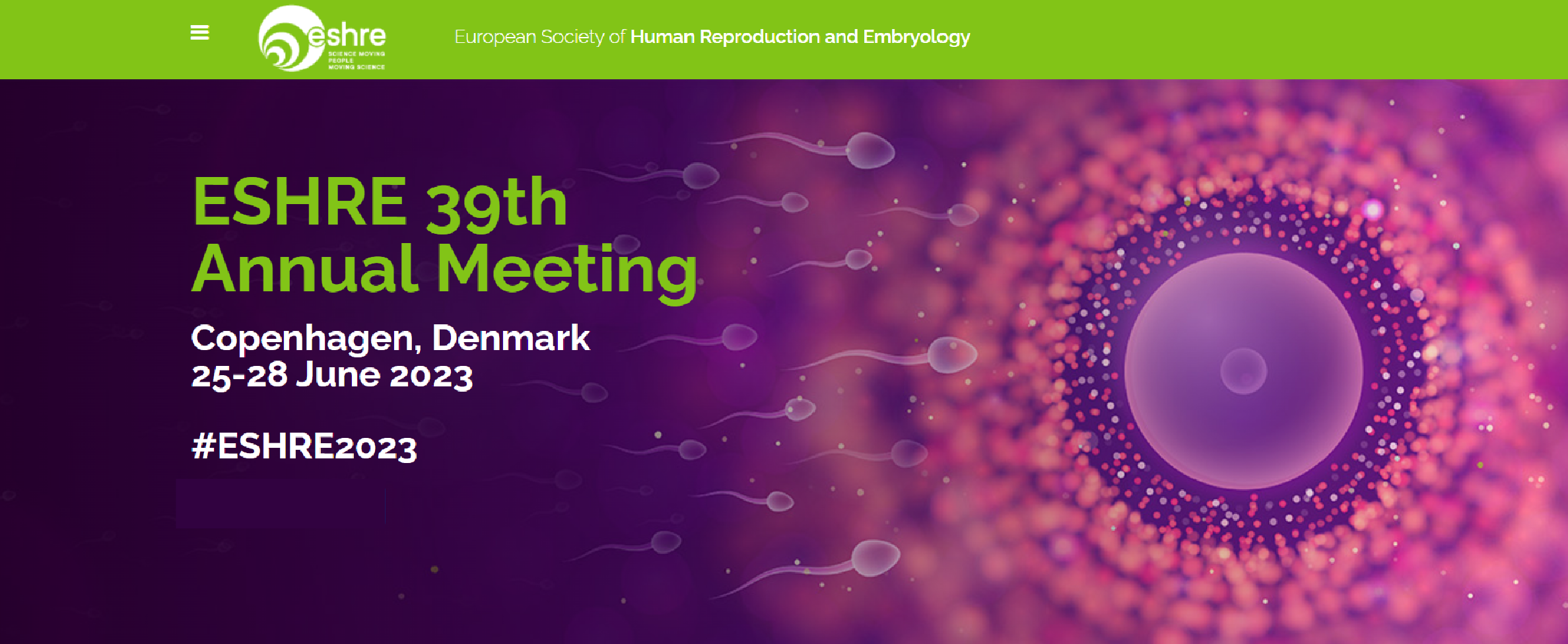 39th Annual Meeting European Society of Human Reproduction and Embryology - ESHRE 2023