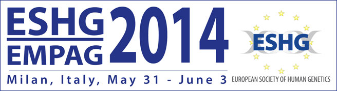 47e Conférence Européenne de la Génétique Humaine de la Société Européenne de la Génétique Humaine (ESHG) 2014