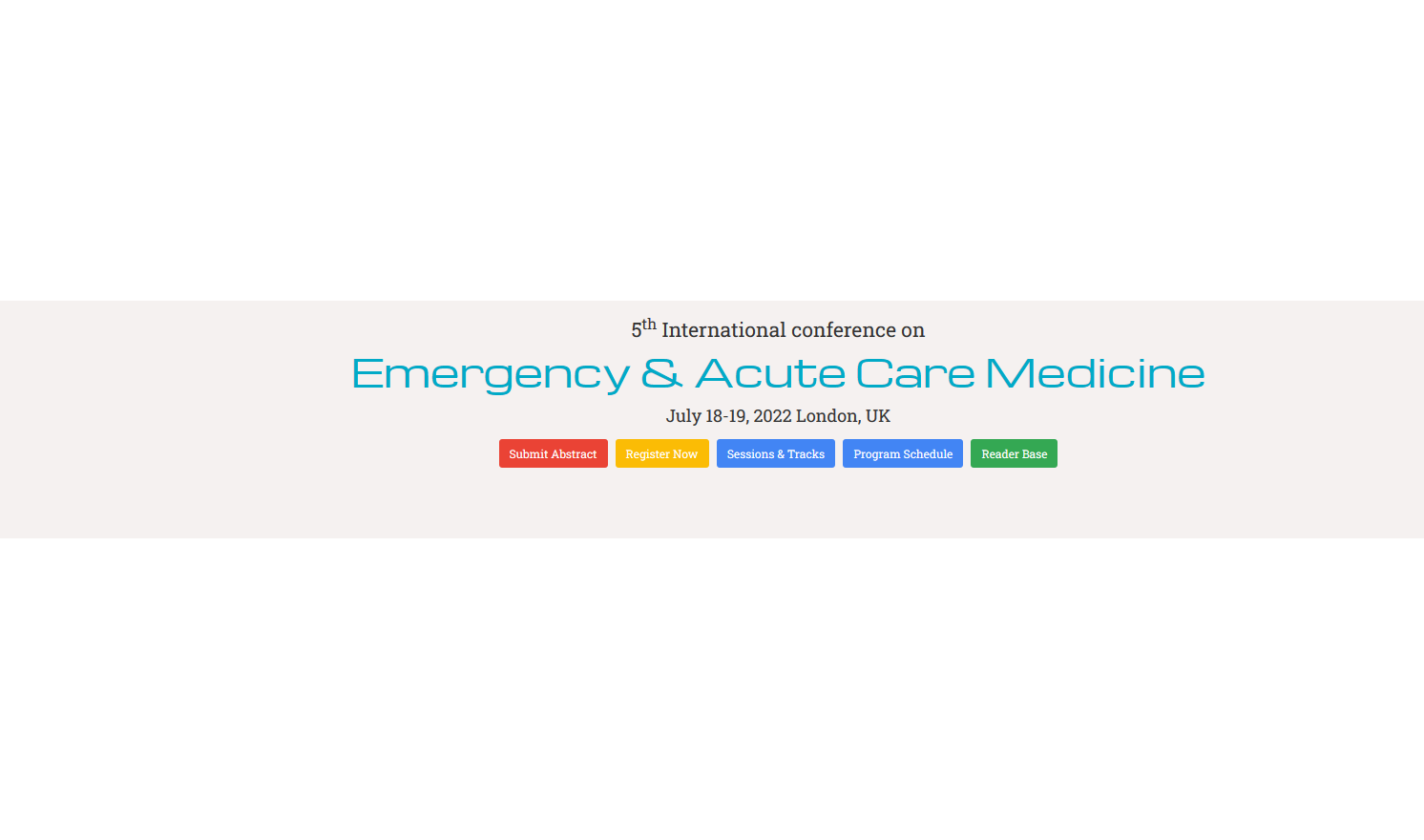 5th International conference on Emergency & Acute Care Medicine 2021