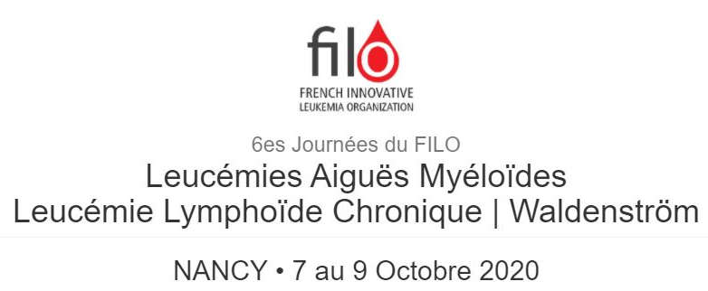 6es Journées du FILO Leucémies Aiguës Myéloïdes Leucémie Lymphoïde Chronique - FILO 2020 6es Journées du FILO Leucémies Aiguës Myéloïdes Leucémie Lymphoïde Chronique - FILO 2020