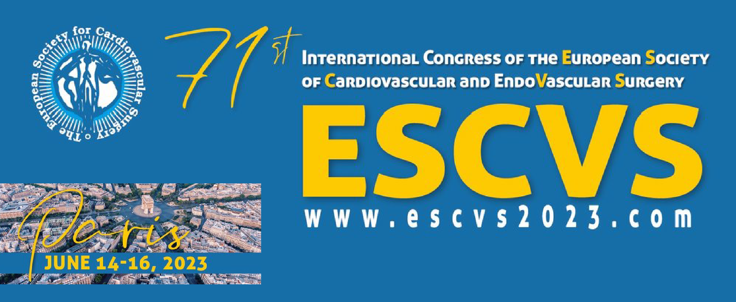71st International congress of the European Society of Cardiovascular and Endovascular Surgery - ESCVS 2023