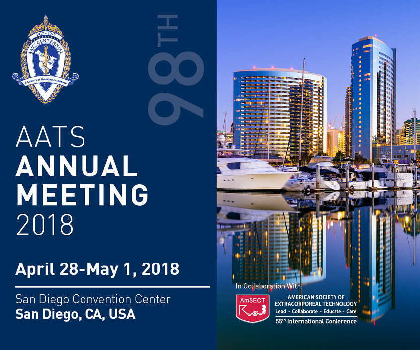 98th Annual Meeting of the American Association for Thoracic Surgery (AATS) 2018