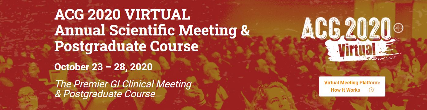 ACG 2020 VIRTUAL Annual Scientific Meeting & Postgraduate Course