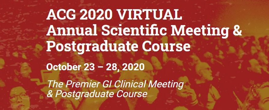 ACG 2020 VIRTUAL Annual Scientific Meeting & Postgraduate Course