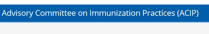 Advisory Committee on Immunization Practices ACIP meeting 2019