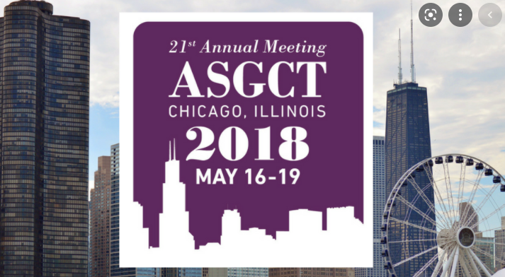 American Society of Gene & Cell Therapy's 21nd Annual Meeting ASGCT 2018