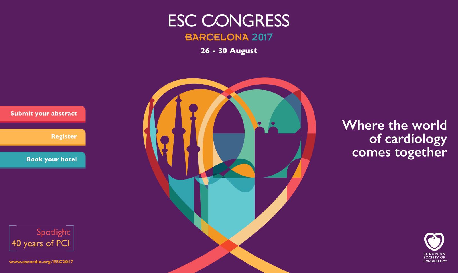 Annual Congress of the European Society of Cardiology (ESC) 2017