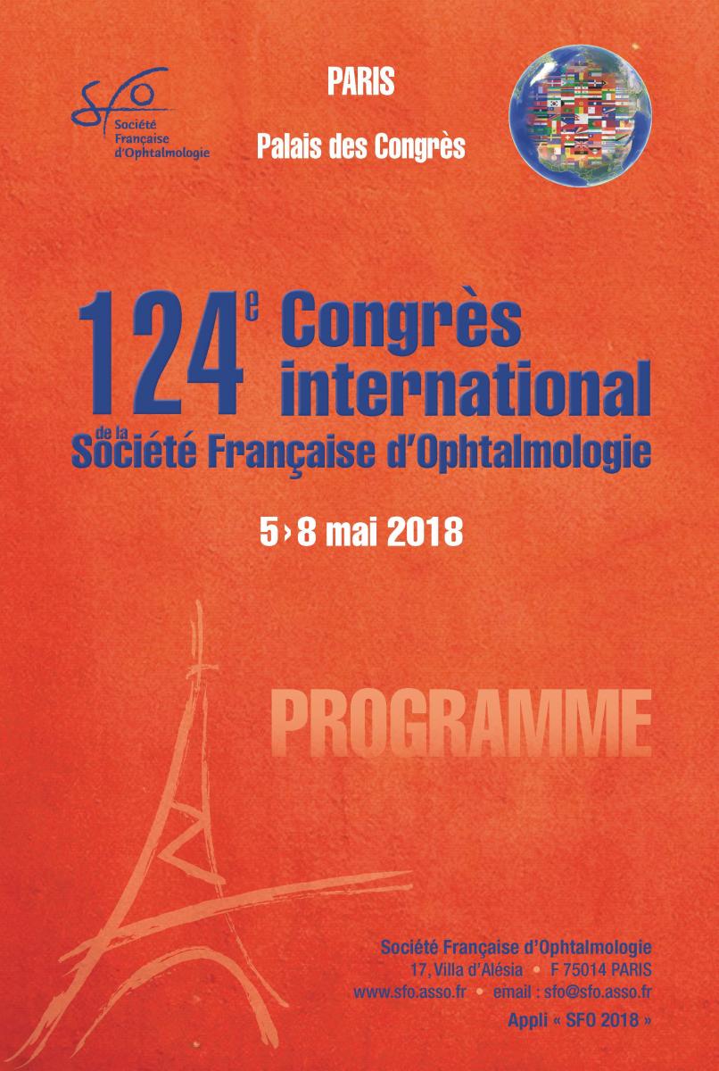 Le 124e Congrès International de la Société Française d'Ophtalmologie SFO 2018
