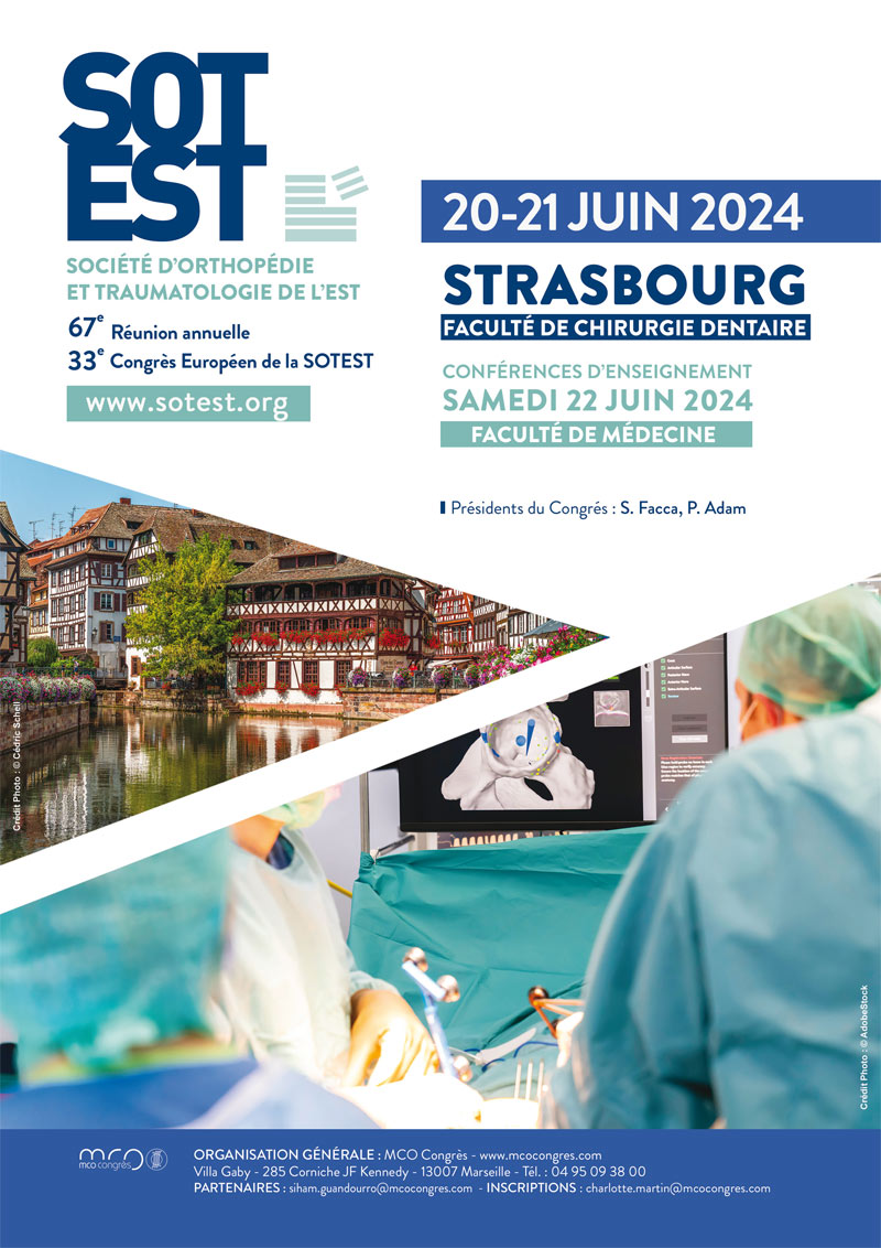 Congrès Européen de l'Européen de la Société d'Orthopédie et Traumatologie de l'Est - SOTEST 2024