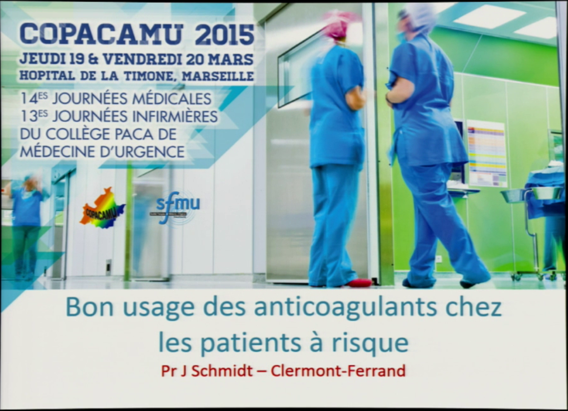 COPACAMU 2015 - Bon usage des anticoagulants chez les patients à risque