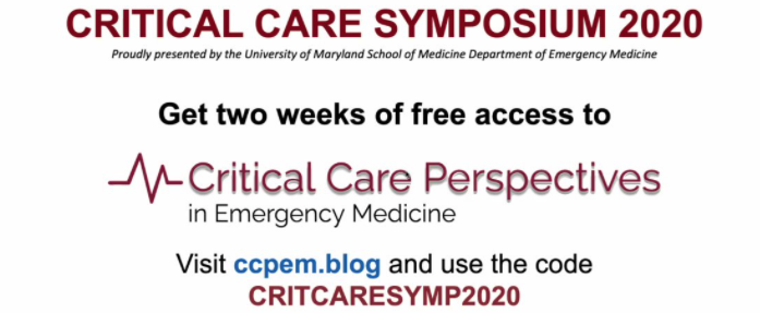 CRITICAL CARE SYMPOSIUM - UMEM 2020