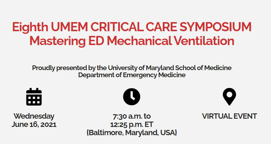 CRITICAL CARE SYMPOSIUM - UMEM 2021