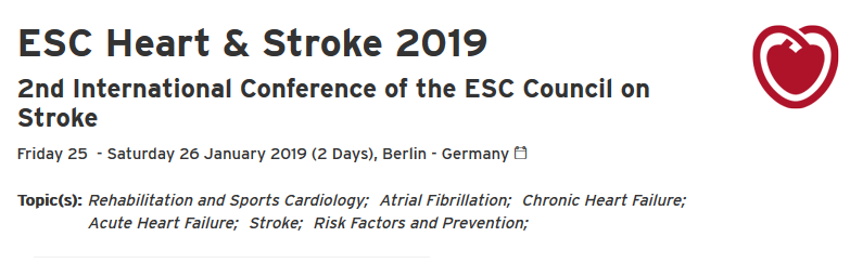 ESC Heart & Stroke 2019