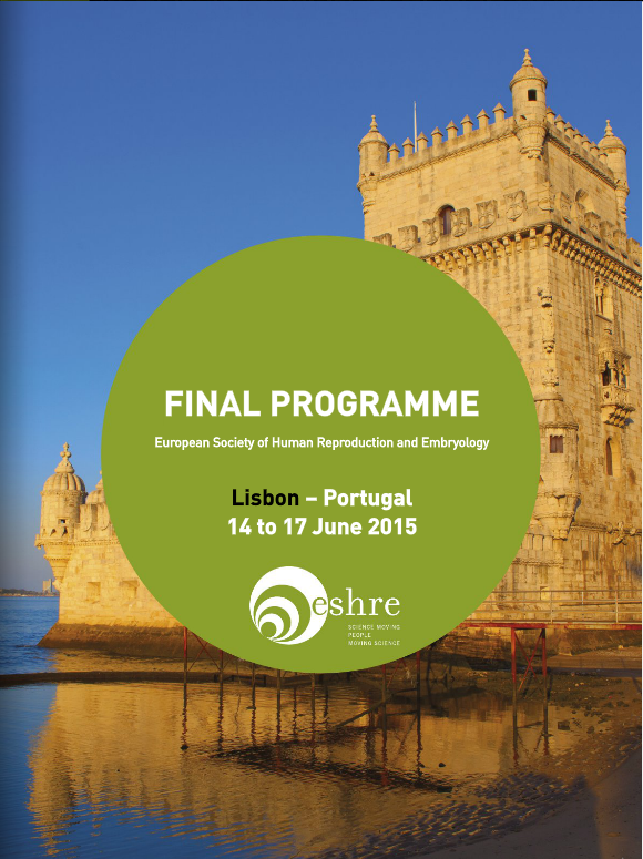 ESHRE 2015 - 31st Annual Meeting of the European Society of Human Reproduction and Embryology