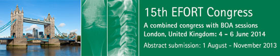 European Federation of National Associations of Orthopaedics and Traumatology (EFORT) Courses 2014