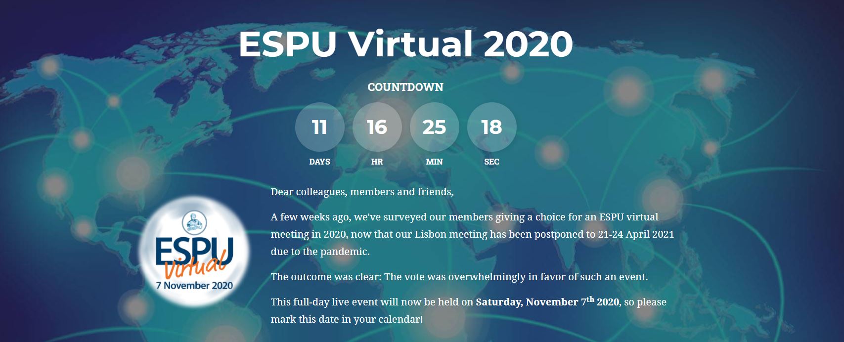 European Society for Paediatric Urology virtual meeting - ESPU 2020