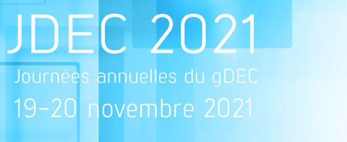 Journées Annuelles du gDEC 2021