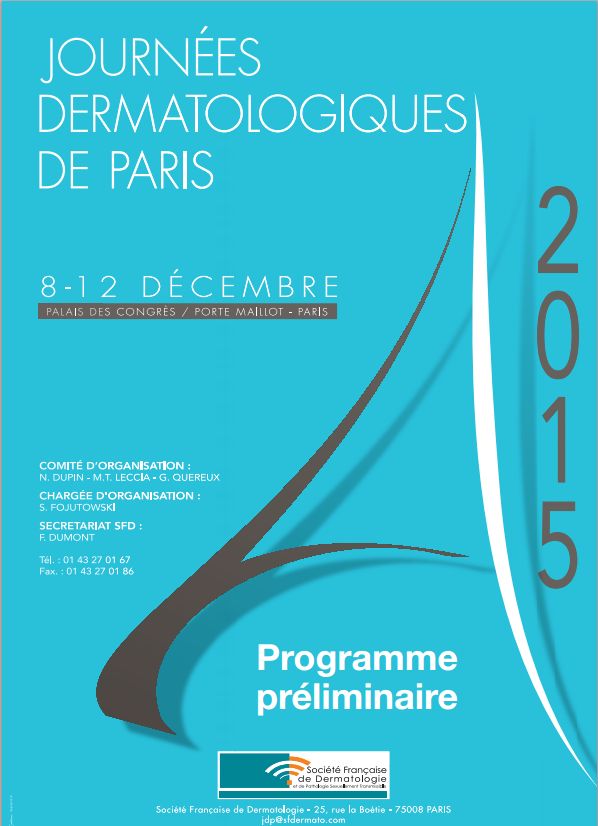 Journées Dermatologiques de Paris 2015