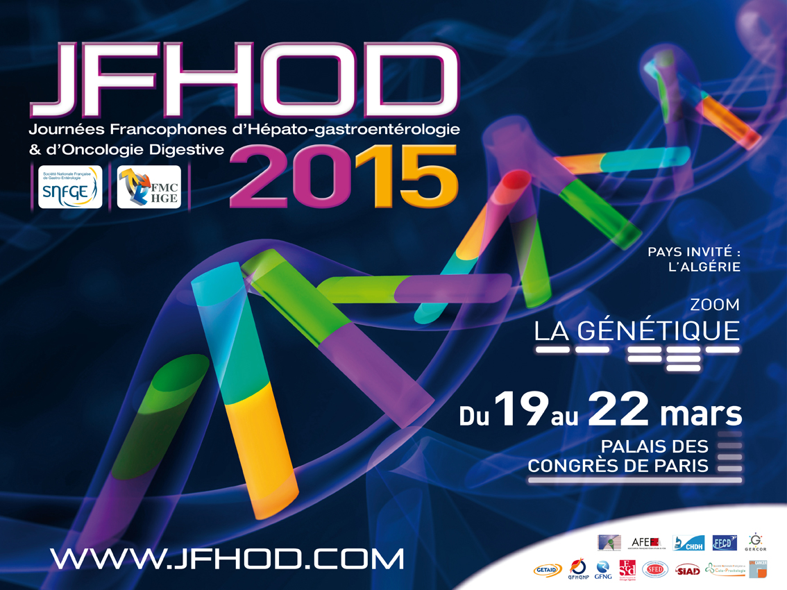 Journées Francophones d’Hépato-gastroentérologie et d’Oncologie Digestive (JFHOD) 2015