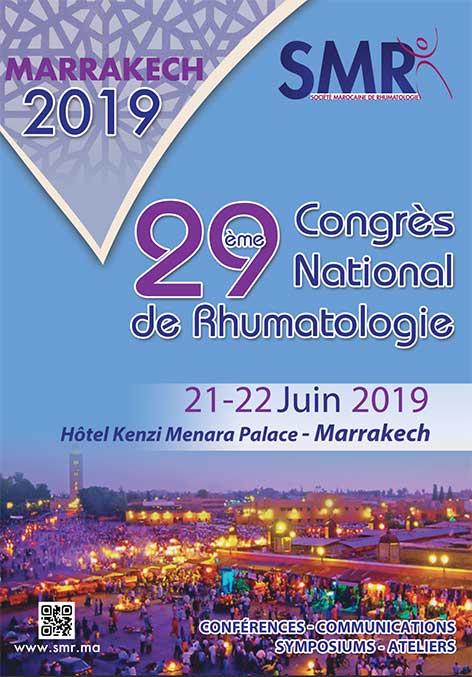The 29th National Congress of the Moroccan Rheumatology Society SMR 2019