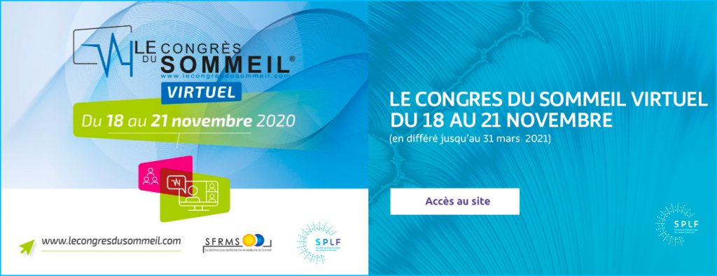 Le Congrès du Sommeil (SFRMS 2020)