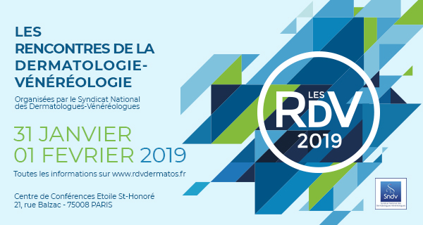 Les rencontres de la dermatologie vénérologie SNDV2019