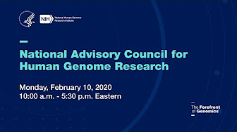 National Advisory Council for Human Genome Research NIH2020