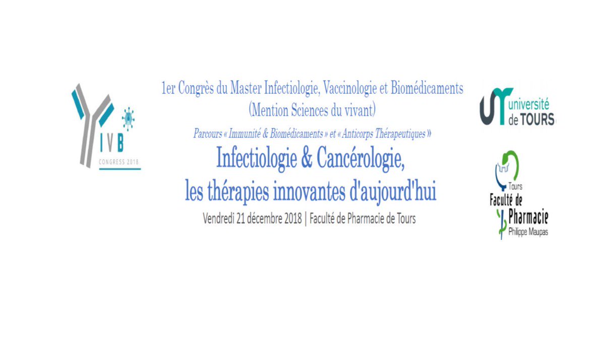 Première édition du congrès du Master Infectiologie, Vaccinologie et Biomédicaments (IVB) 2018