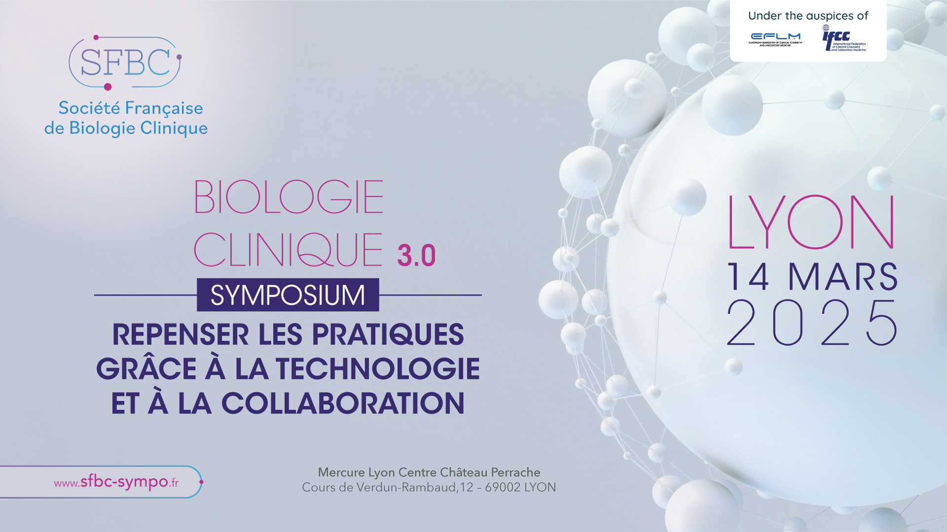 Réunion annuelle 2025 de la SFBC - Symposium Biologie Médicale