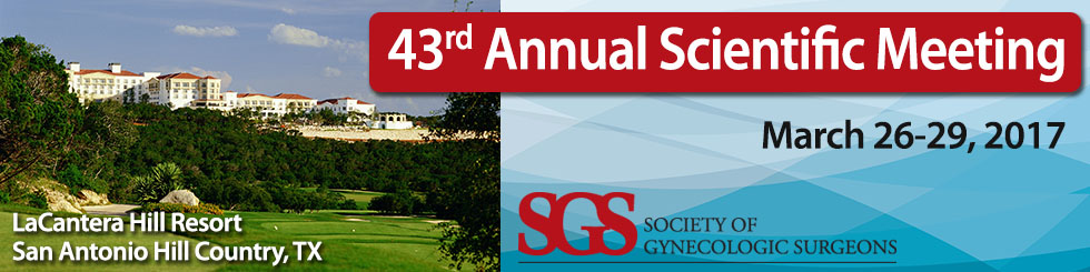Society of Gynecologic Surgeons (SGS) 43rd Annual Scientific Meeting