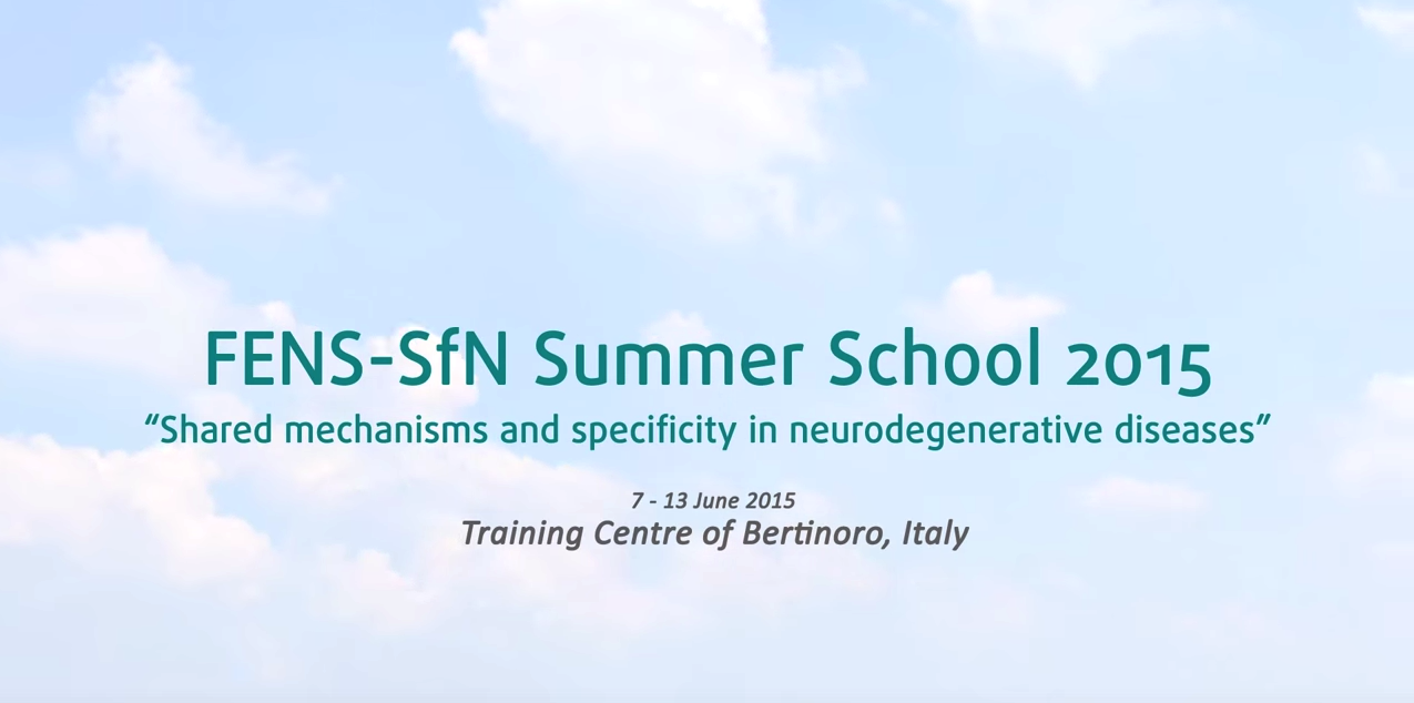 Stage d'été de la Fédération des Sociétés Européennes de Neurosciences (FENS) et de la Société pour la Neuroscience (SfN) 2015