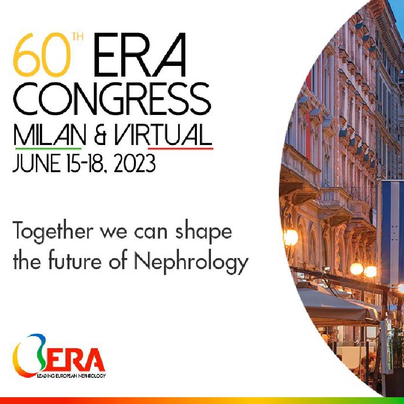 The 60th European Renal Association Congress - ERA 2023