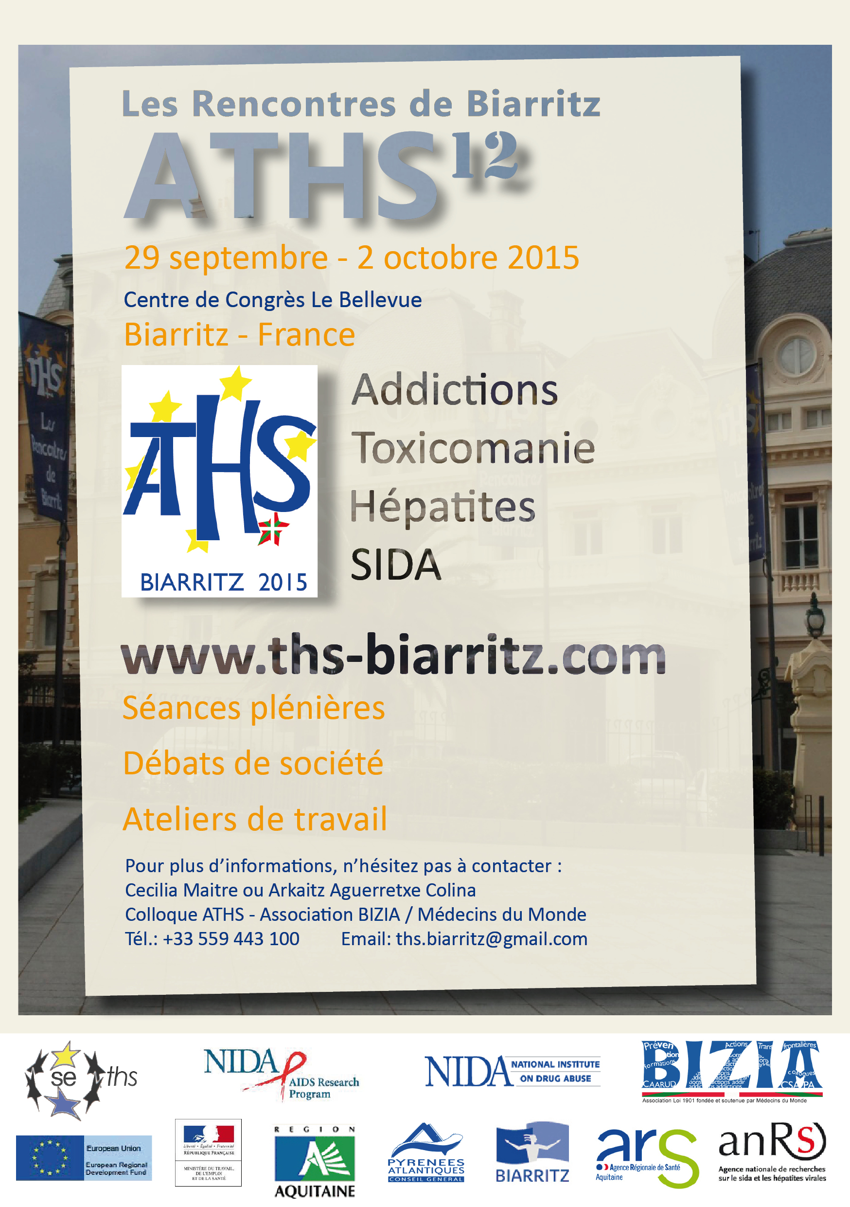 Les rencontres Addictions, Toxicomanie, Hépatites, et SIDA (ATHS) 2015