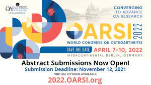 VIRTUAL WORLD CONGRESS ON OSTEOPARTHRITIS - OARSI 2022